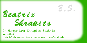 beatrix skrapits business card